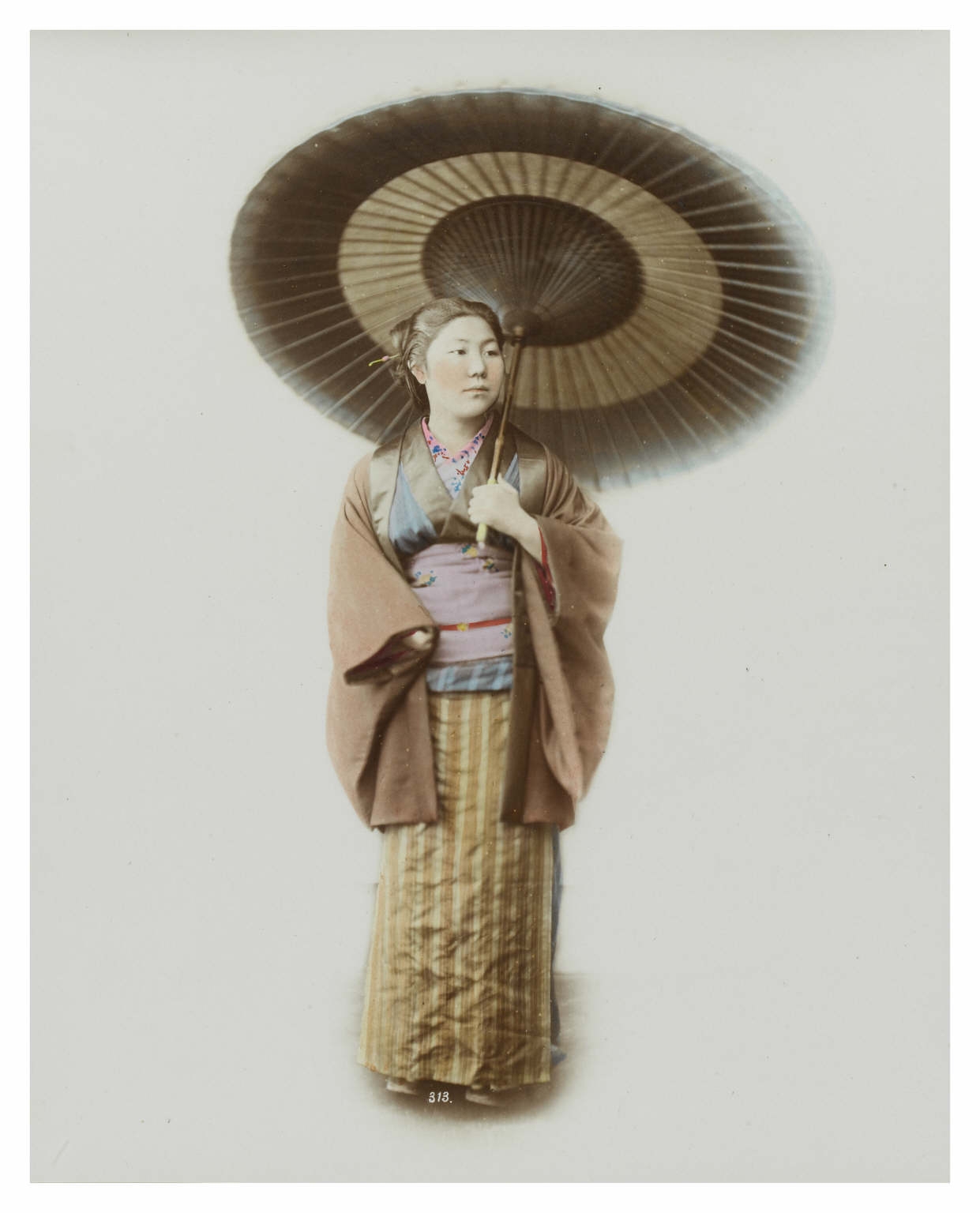 woman holding a parasol
