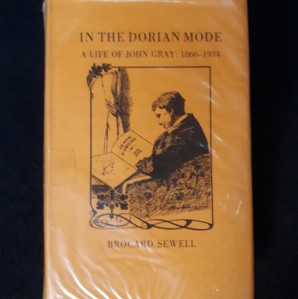 Front cover of In the Dorian Mode features an illustration of a man sitting in a chair reading.